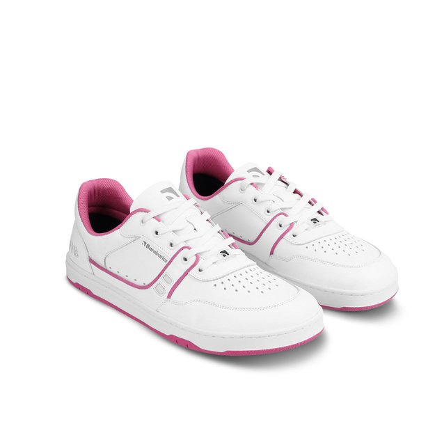 Barefoot Sneakers Barebarics Arise - White & Raspberry Pink