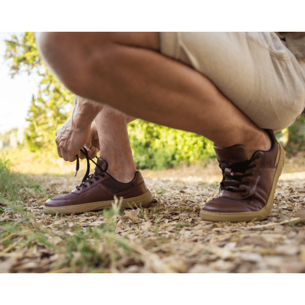 Barefoot Sneakers Barebarics Bravo - Maroon Brown