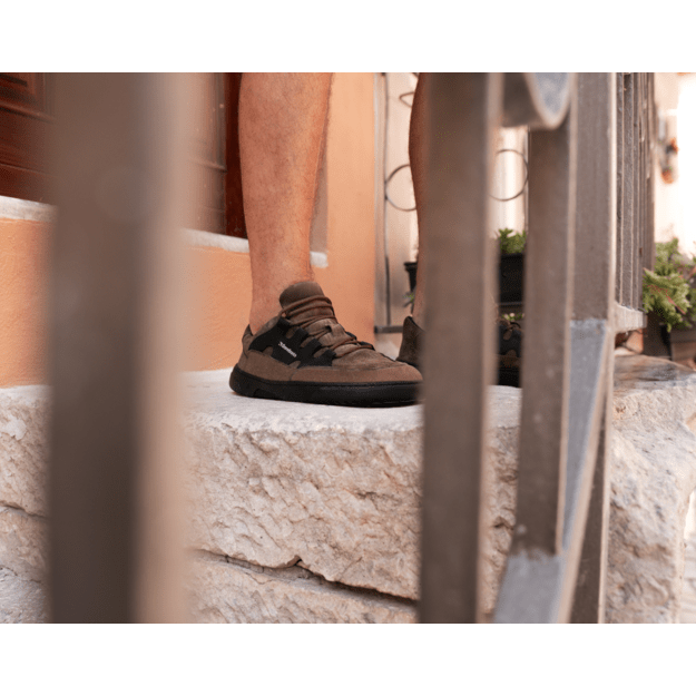 Barefoot Sneakers Barebarics Evo - Dark Brown & Black