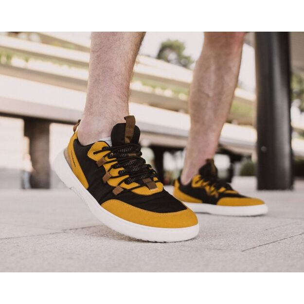 Barefoot Sneakers Barebarics - Revive - Golden Yellow & Black