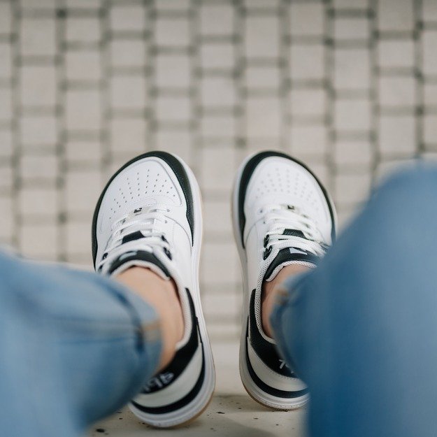 Barefoot Sneakers Barebarics Wave - White & Black