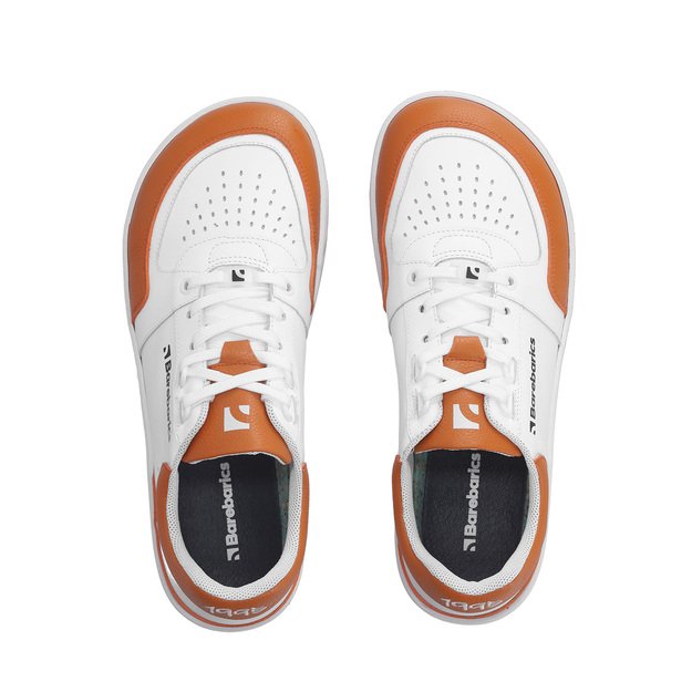 Barefoot Sneakers Barebarics Wave - White & Orange