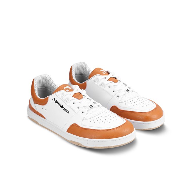 Barefoot Sneakers Barebarics Wave - White & Orange