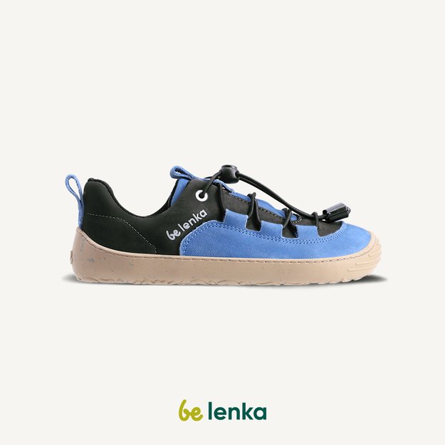 Be Lenka Kids barefoot sneakers - Xplorer - Blue & Olive Black