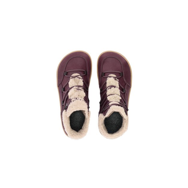 Winter Barefoot Boots Be Lenka Bliss - Burgundy Red