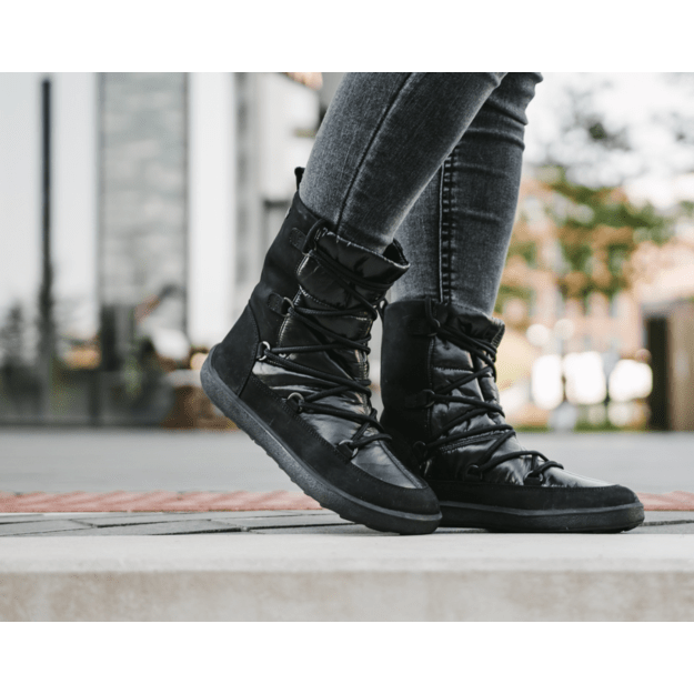 Winter Barefoot Boots Be Lenka Snowfox Woman - Black