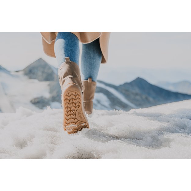 Winter Barefoot Boots Be Lenka Snowfox Woman - Champagne & Brown