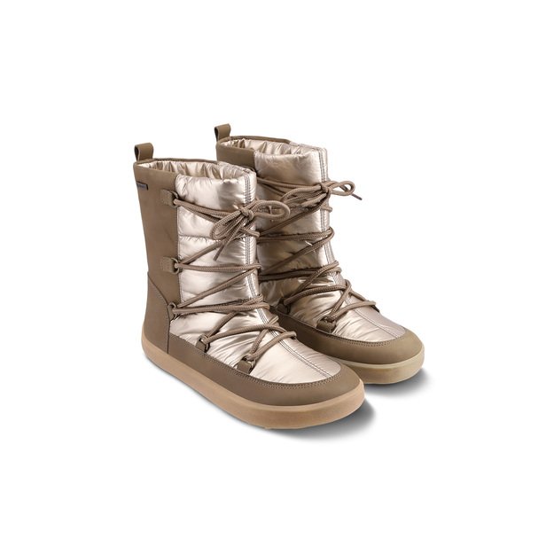 Winter Barefoot Boots Be Lenka Snowfox Woman - Champagne & Brown