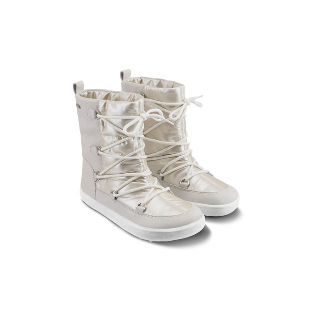 Winter Barefoot Boots Be Lenka Snowfox Woman - Pearl White