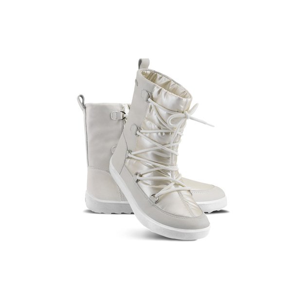 Winter Barefoot Boots Be Lenka Snowfox Woman - Pearl White