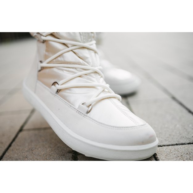 Winter Barefoot Boots Be Lenka Snowfox Woman - Pearl White