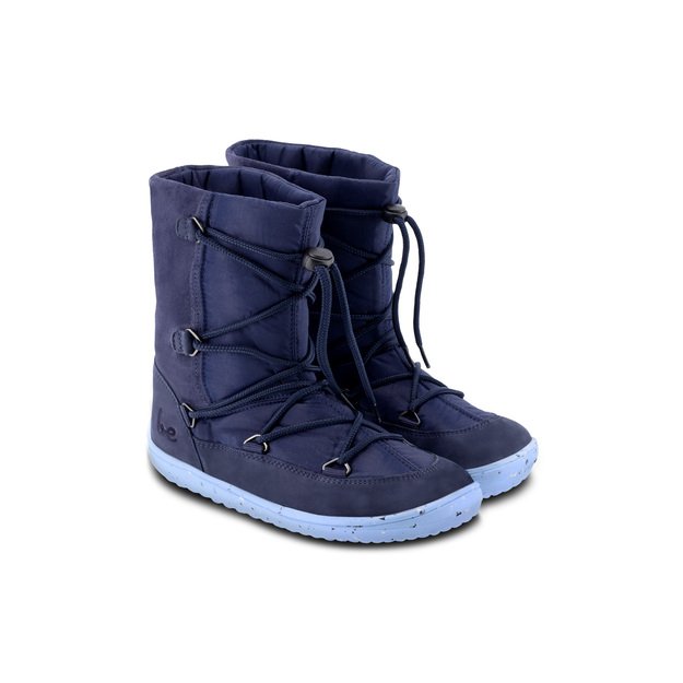 Winter Kids Barefoot Be Lenka Snowfox Kids 2.0 - Dark & Light Blue