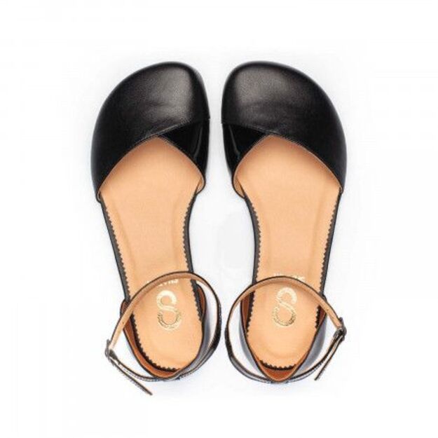 Shapen POPPY black barefoot sandals (Sandėlio prekės)