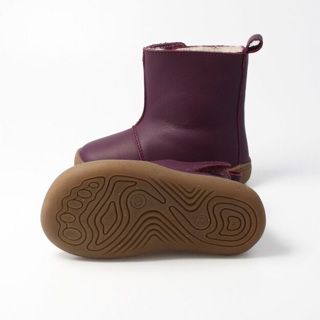 Vaikiški žieminiai Barefoot batai bLIFESTYLE INDRI bordo (Sandėlio prekė)