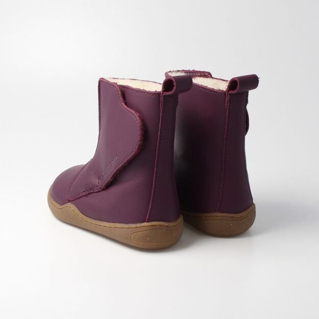 Vaikiški žieminiai Barefoot batai bLIFESTYLE INDRI bordo (Sandėlio prekė)