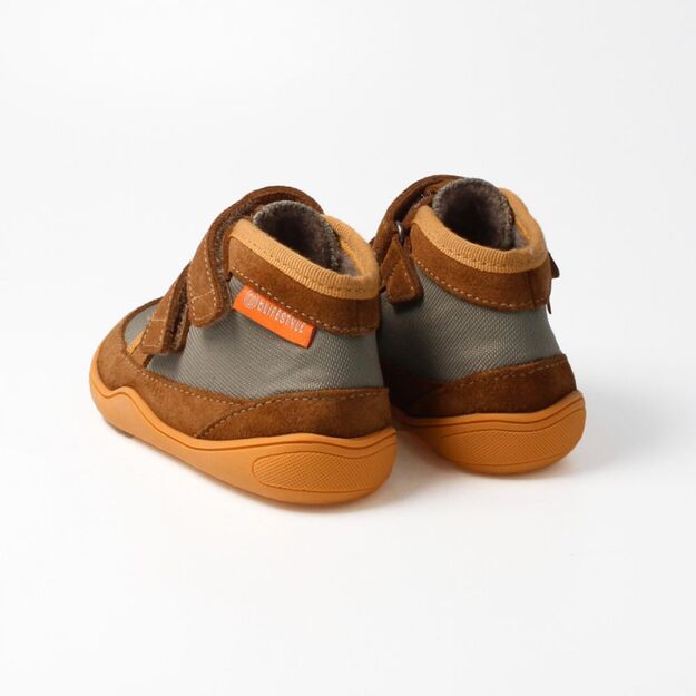 Vaikiški rudeniniai Barefoot batai bLIFESTYLE LORIS ruda (Sandėlio prekė)
