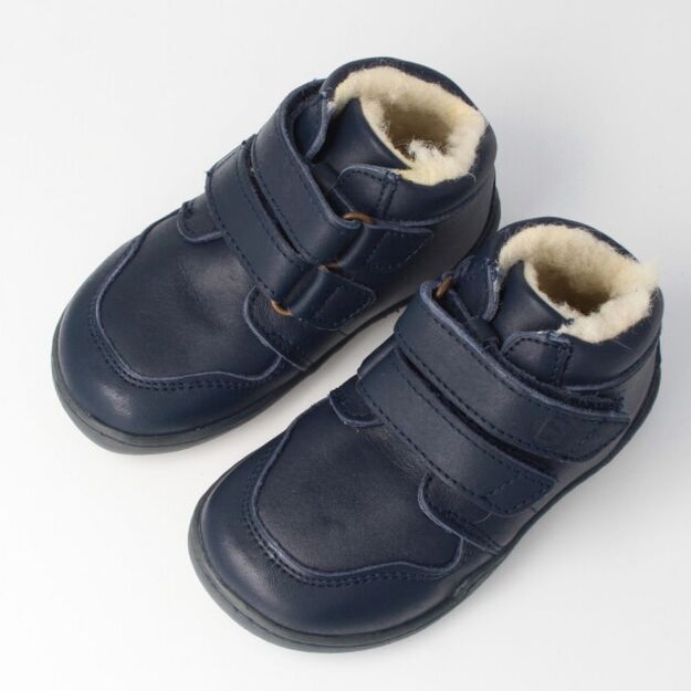 Vaikiški rudeniniai Barefoot batai bLIFESTYLE SNOW LEOPARD mėlyna (Sandėlio prekė)