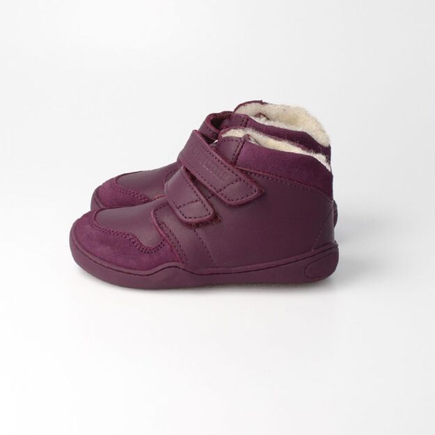 Vaikiški rudeniniai Barefoot batai bLIFESTYLE SNOW LEOPARD slyvinė (Sandėlio prekė)