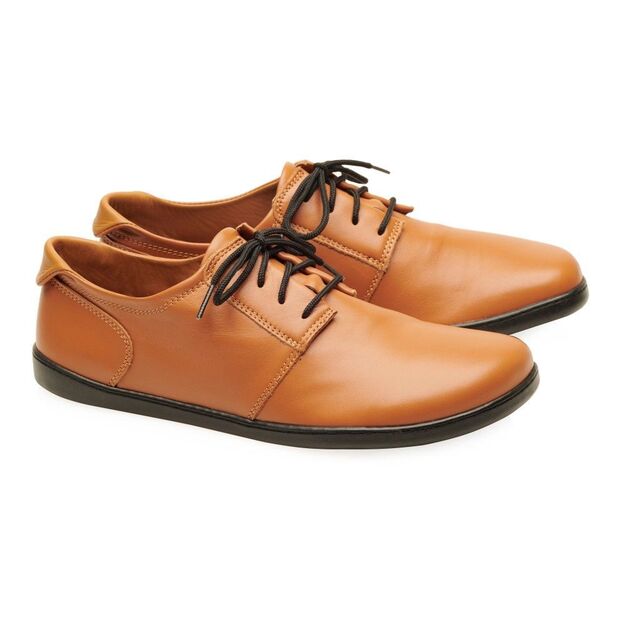 ZAQQ barefoot klasikiniai batai PIQUANT Nappa Cognac (Sandėlio prekė)